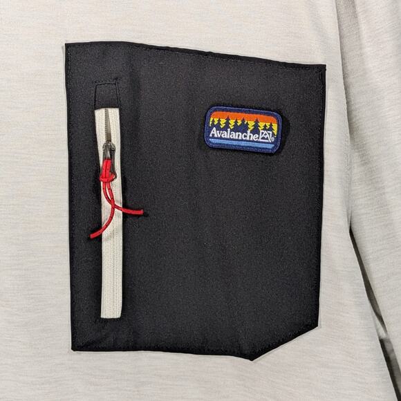 Avalanche Outdoor Mens XXL Off White 1/4 Zip Sweatshirt Pullover Hiking Trail - Picture 6 of 8